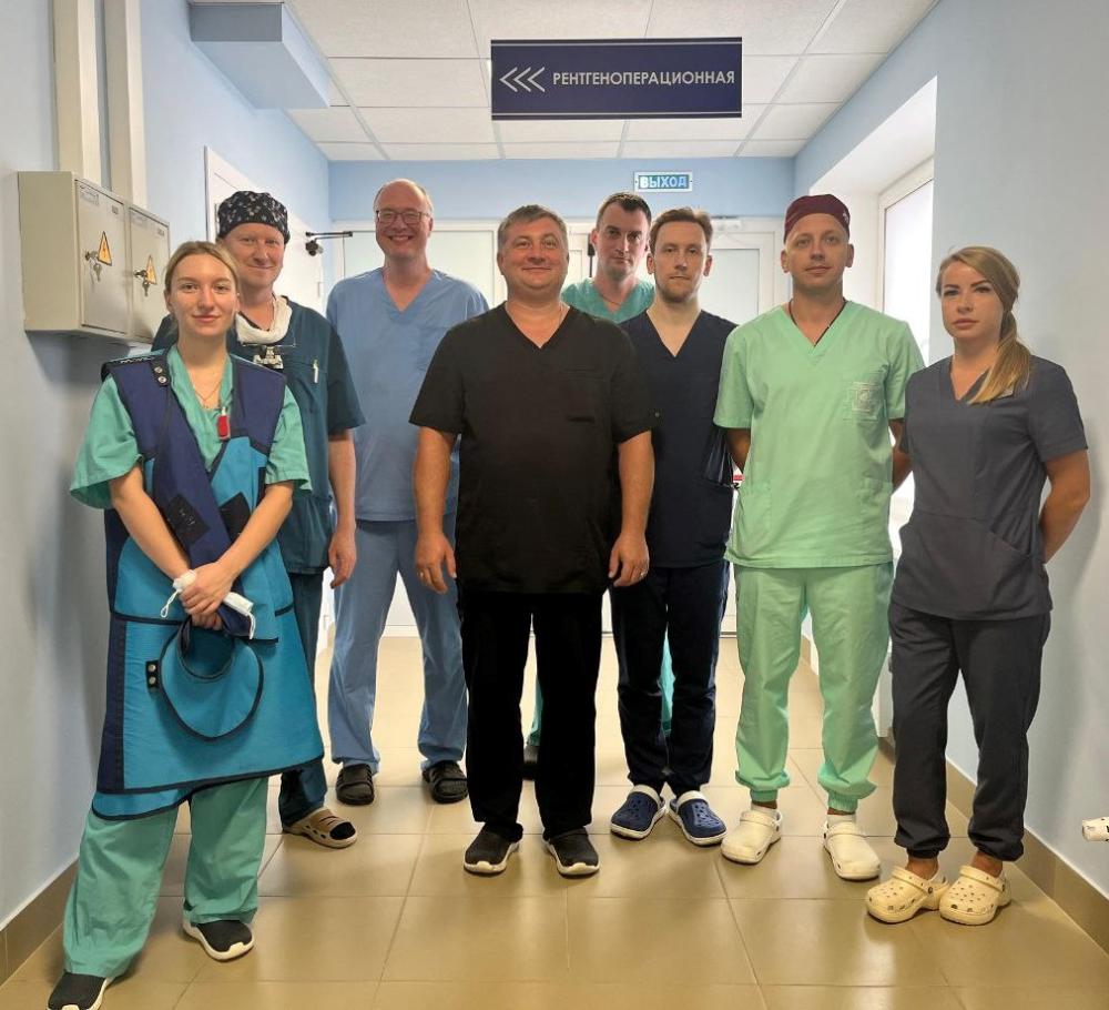 Нацпроект «Здравоохранение»: в больнице Захарьина впервые выполнено эндоваскулярное протезирование брюшного отдела аорты